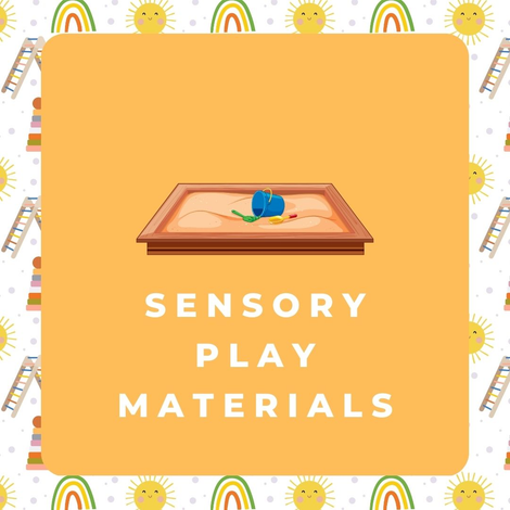 Sensory Play tray and materials