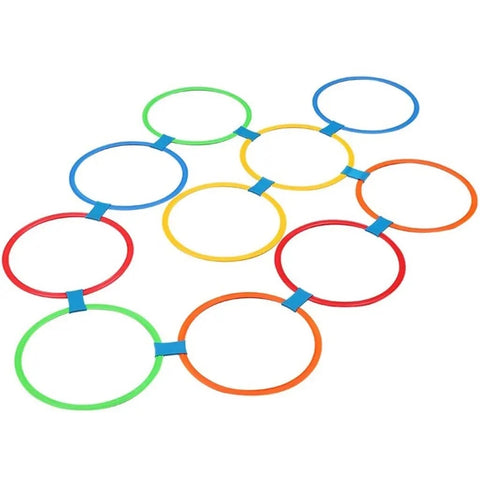 10pcs Hopscotch Jumping rings with connector