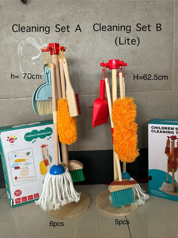Wooden Pretend Play Cleaning set