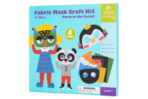 TOOKYLAND Fabric Mask Craft Kit - party in the forest theme