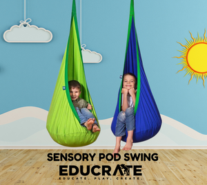 Sensory Hanging Pod Swing for Kids Preschool Toddler Occupational Therapy
