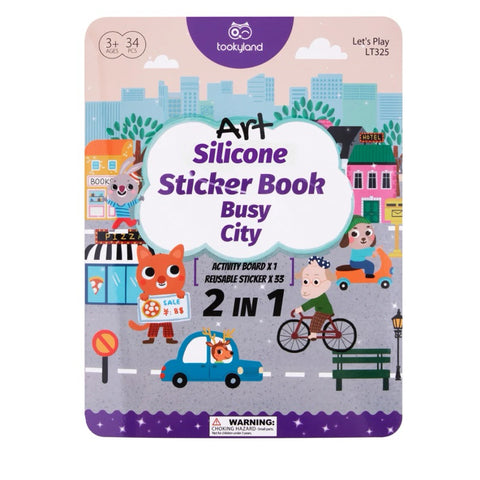 Tookyland Reusable & Washable Silicone Sticker Book travel book street by educratePH