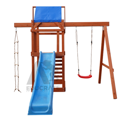 Franco Outdoor Playset (1 swing + 1 Hanging Military Climb)