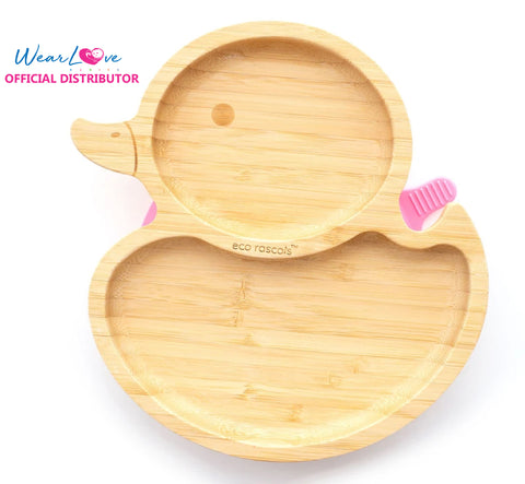 Eco Rascals (Bamboo suction duck plate-tableware products)
