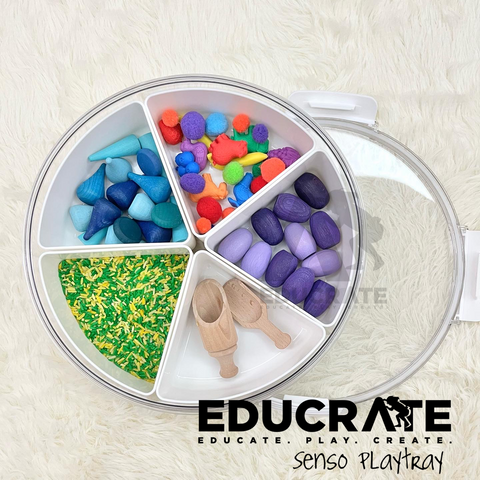 EducratePH Senso Playtray (multi purpose storage removable compartment) loose part bin play storage
