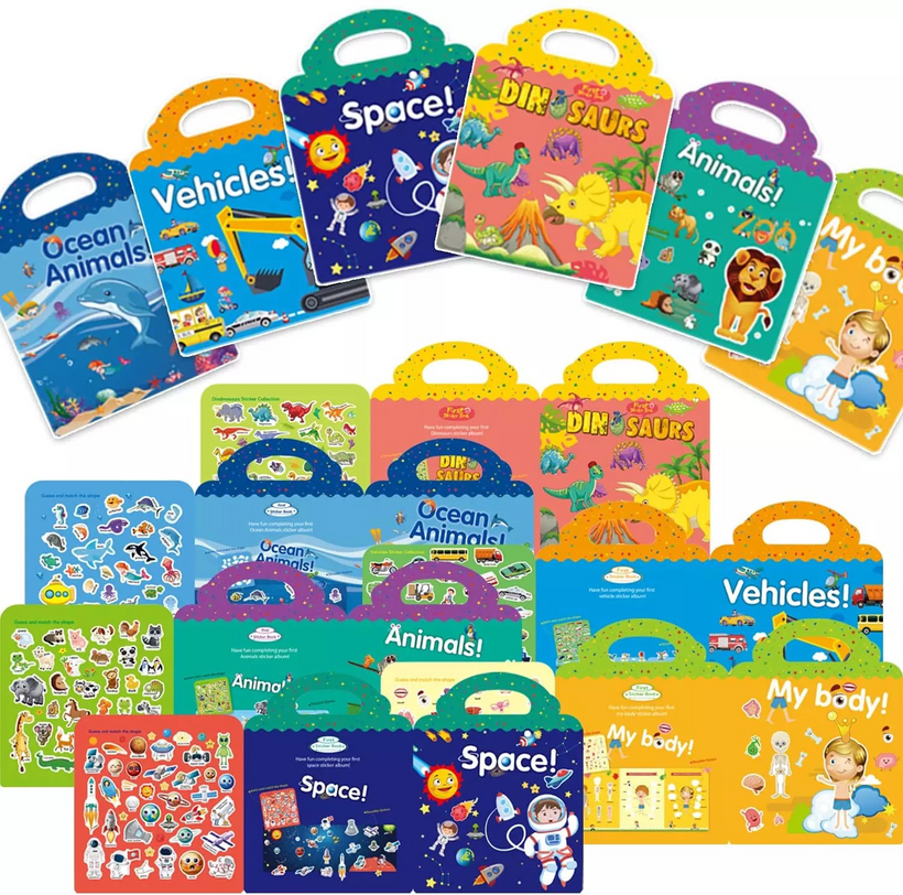 Reusable Activity Books and Stickers