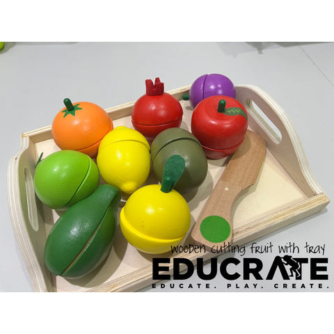 Wooden Fruit and Vegetable Cutting / Slicing Pretend play
