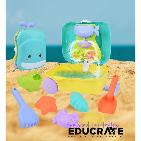Sand Toys with Carry Case Trolley