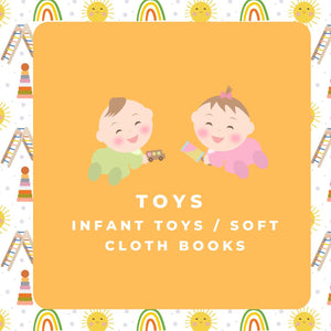 Infant Toys / Soft Books 0-12 months