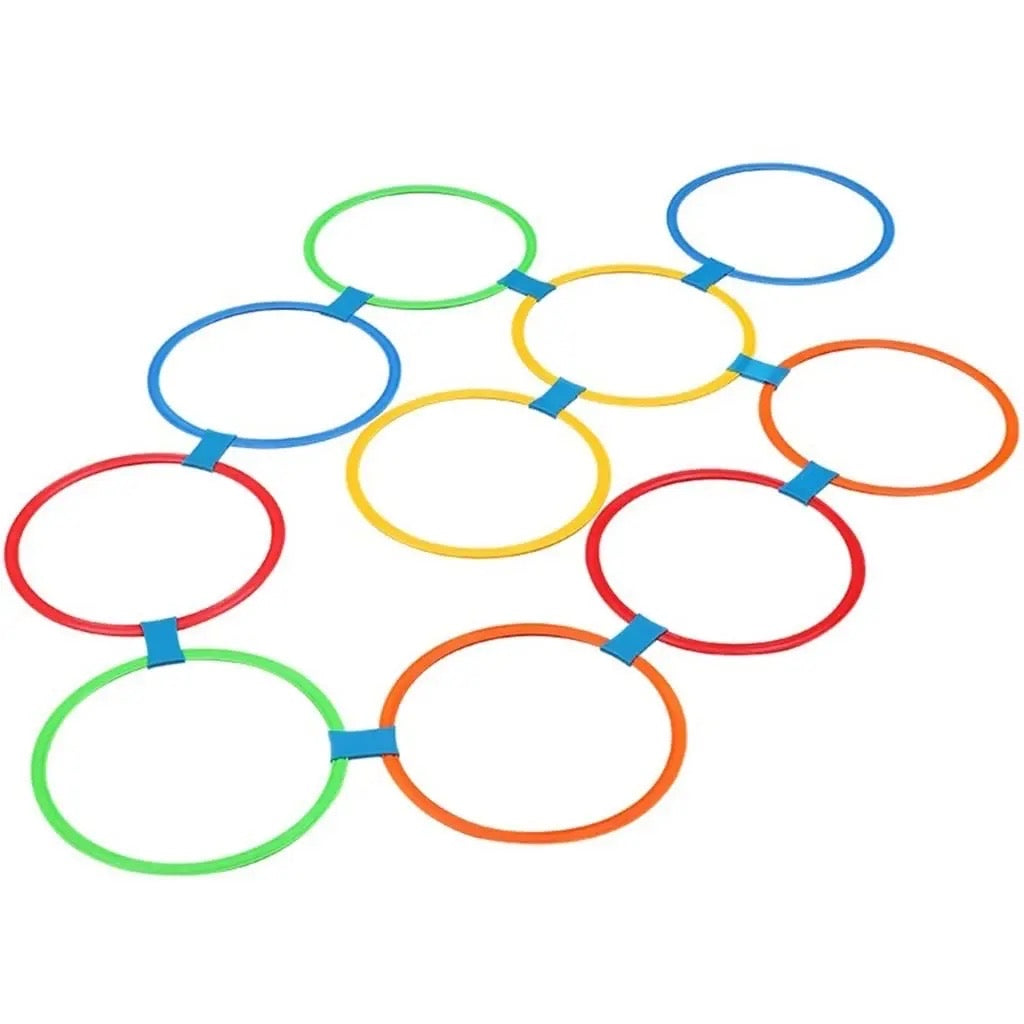 Jump Rinfs 10pcs Hopscotch Jumping rings with connector – Wear Love Babies ...
