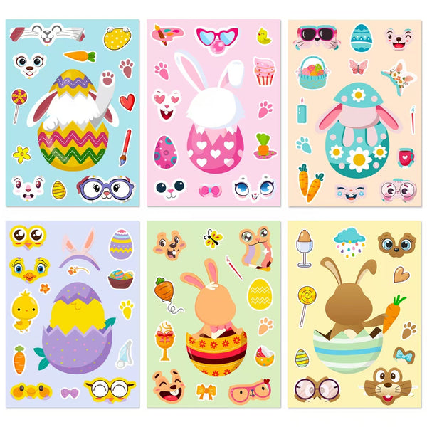 Make a face Sticker 6sheets/pack
