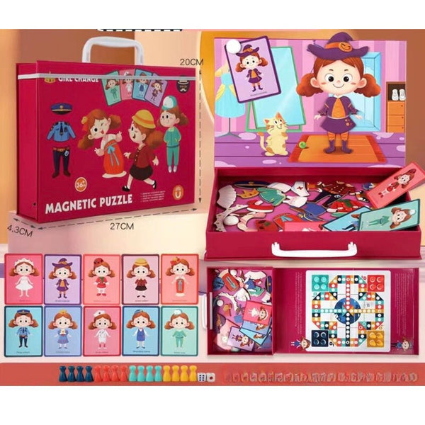 Magnetic Dressing game with Board Game