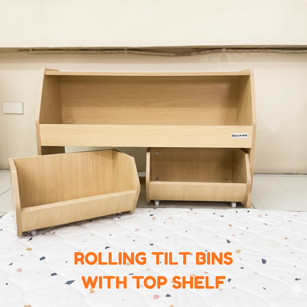 EducratePH Tidy Play Storage Solutions Bin Storage Bookshelf