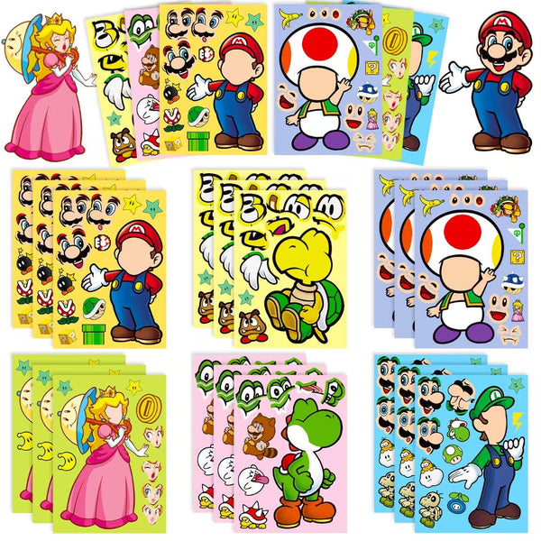 Make a face Sticker 6sheets/pack