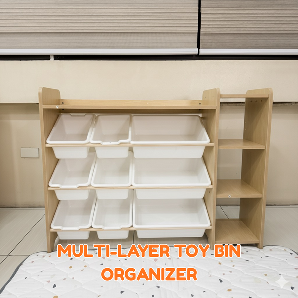 EducratePH Tidy Play Storage Solutions Bin Storage Bookshelf