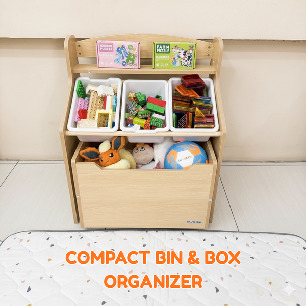 EducratePH Tidy Play Storage Solutions Bin Storage Bookshelf