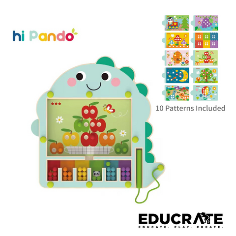 Hi Pando Magnetic Dino Maze / 10 patterns by EducratePH