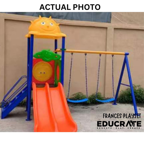 Frances Outdoor Playset (2 swing +  2 Slide)