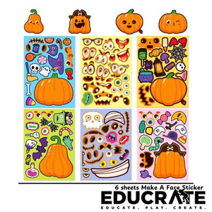 Make a face Sticker 6sheets/pack