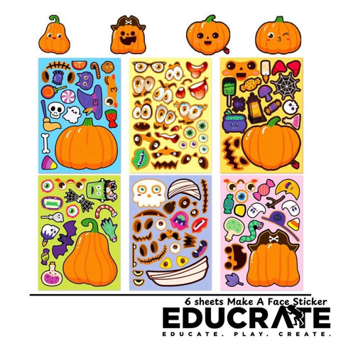 Make a face Sticker 6sheets/pack