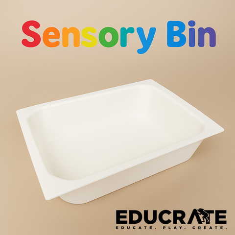 EducratePH Sensory Bin – Durable Plastic Tray for Sensory Play, Montessori Activities & Sorting