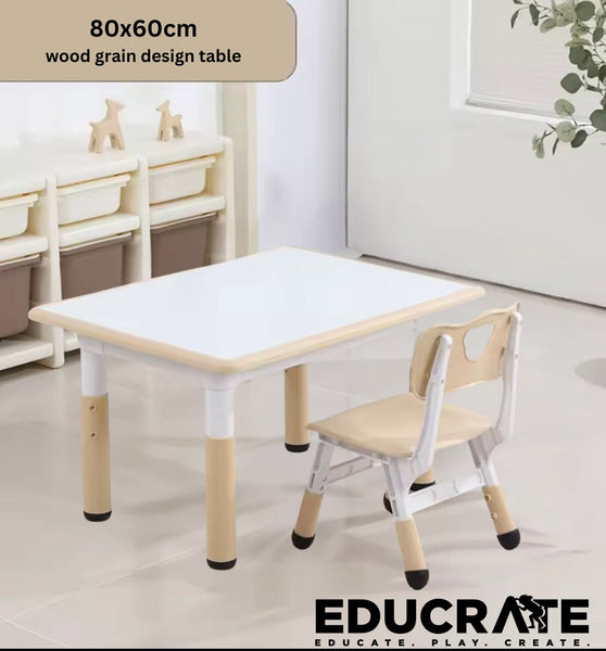 Kids Study Table and Chair (Adjustable Height) Ergonomic Chair