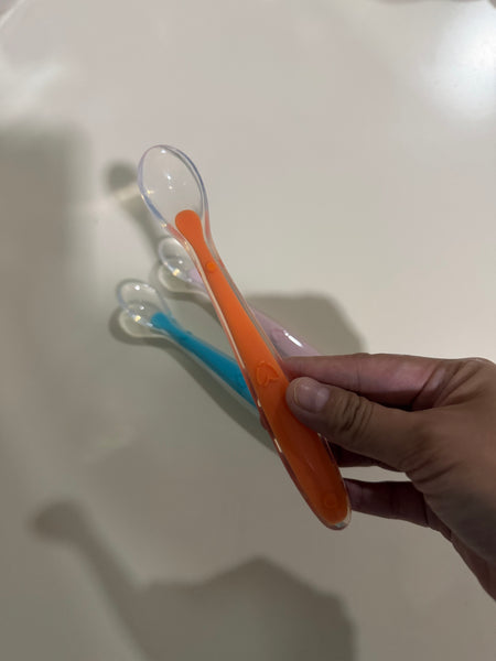 EducratePH Baby Training Spoon Set | Soft Tip Feeding Spoon for Infants & Toddlers | BPA-Free 1pc