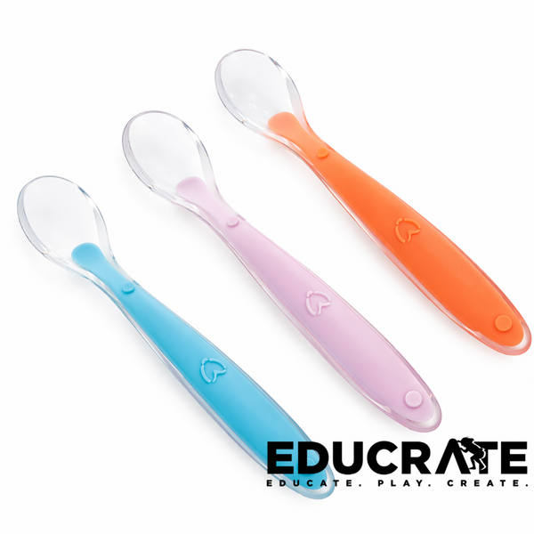 EducratePH Baby Training Spoon Set | Soft Tip Feeding Spoon for Infants & Toddlers | BPA-Free 1pc