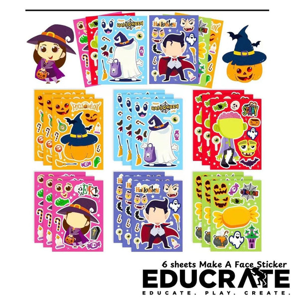 Make a face Sticker 6sheets/pack