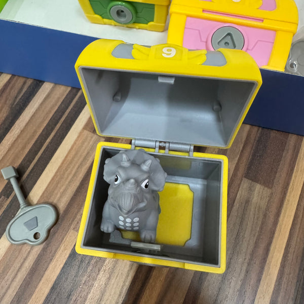 Peekaboo Animal Treasure Chest with Key | Matching Color Animal Shape Game