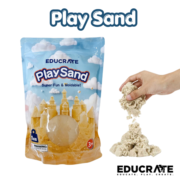 EducratePH Sensory Play Sand 1KG | PLaysand Moldable for Kids |  Mess-Free, Soft & Easy Molding | 3+ Asbestos Free
