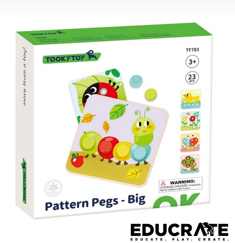 Tooky Toy Big Pattern Pegs TF783