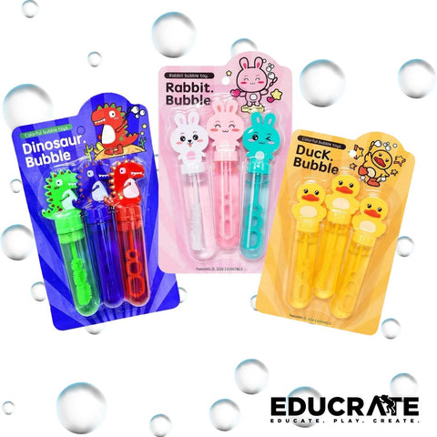 Fun Character Bubbles for Kids PACK of 3 / loot bag