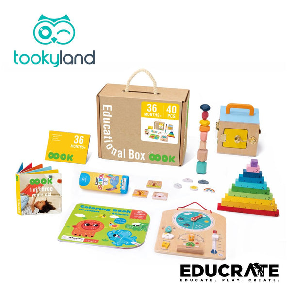 tooky toy Educational Play Kit / Educational Box for Toddler gift kit tooky land