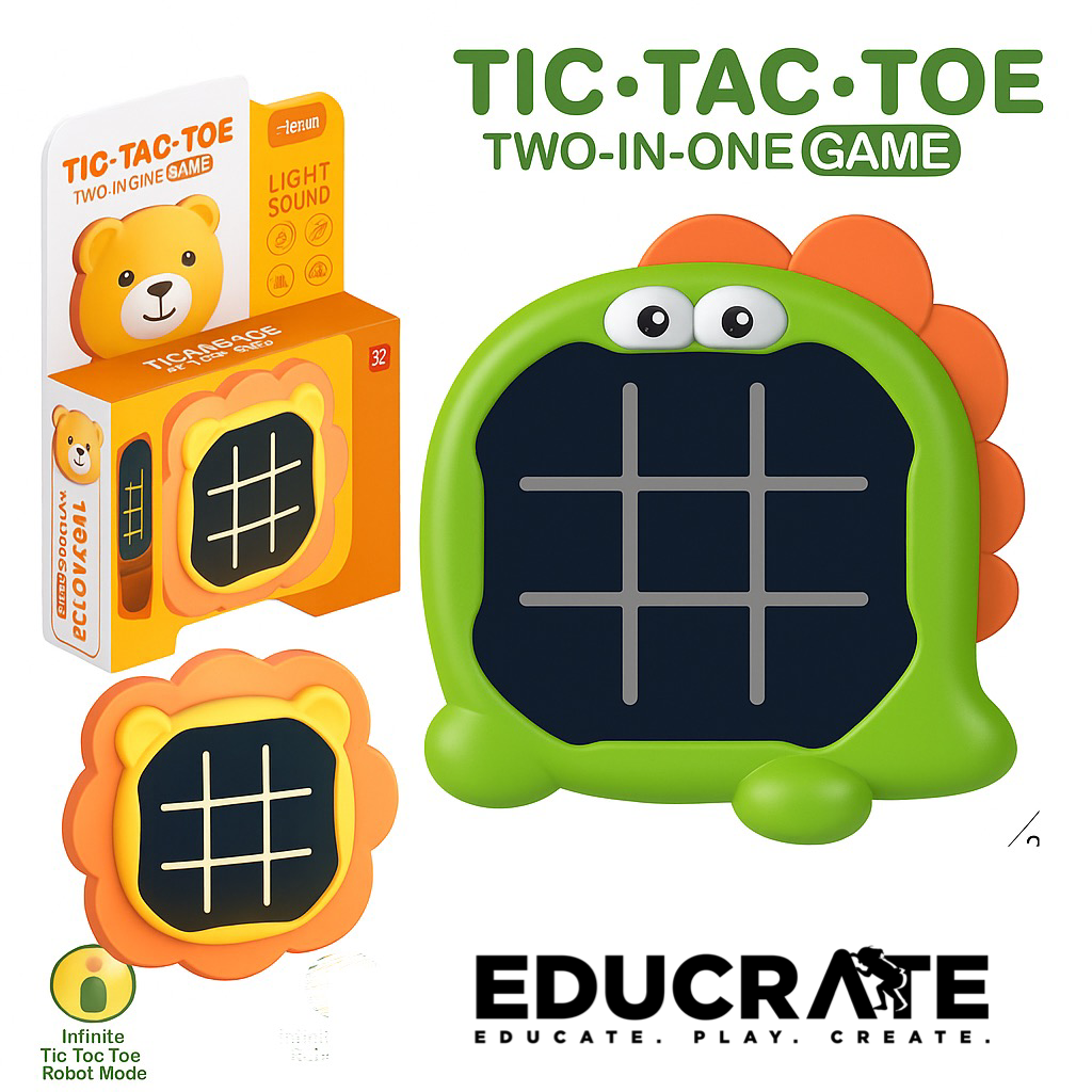 TIC-TAC-TOE Two-in-One Game – Light & Sound Edition