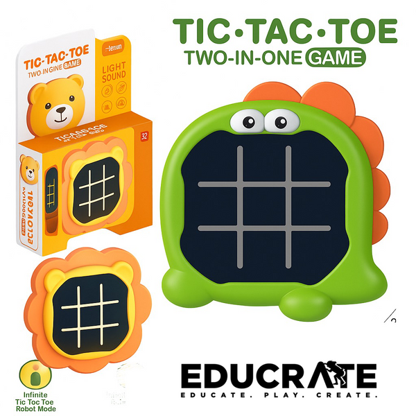 TIC-TAC-TOE Two-in-One Game – Light & Sound Edition