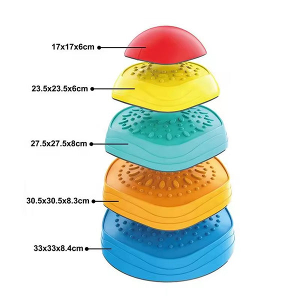 EducratePH 5pcs Balance Stepping Stone / Gross Motor Balance and Coordination