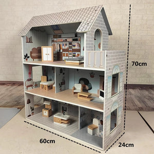 EducratePH Neutral 70cm Colored Dollhouse