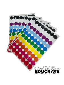 Colored Dot Stickers for fine motor Activities 350pcs/5sheets
