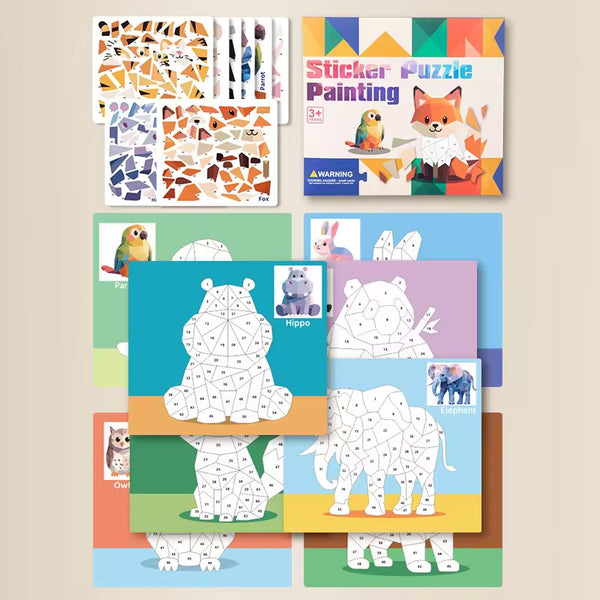 Sticker Puzzle Painting Kit for Kids | Fun Mosaic Art Activity (3+ Years)
