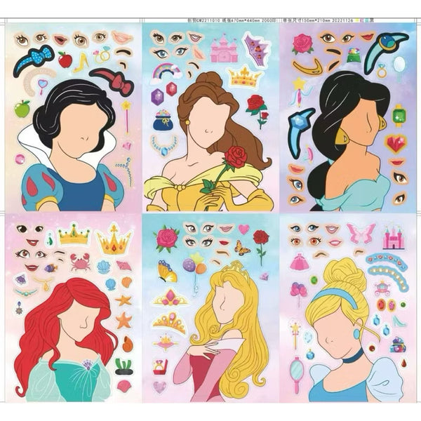 Make a face Sticker 6sheets/pack