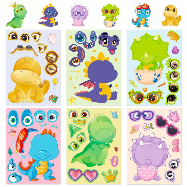 Make a face Sticker 6sheets/pack