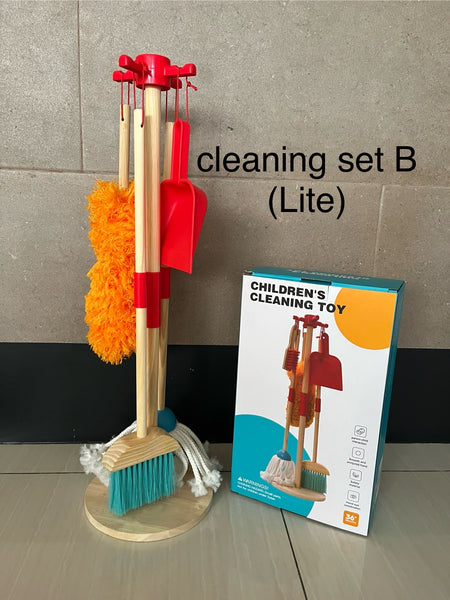 Wooden Pretend Play Cleaning set
