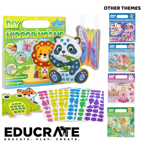 DIY Mirror Mosaic Sticker Kit – 120+ Glitter Stickers | Decoration keychain | dot sticker