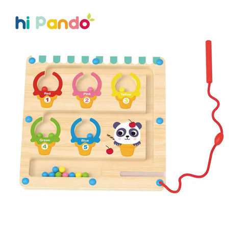 Hi Pando Ice Cream Color and Number Classification Maze HP097