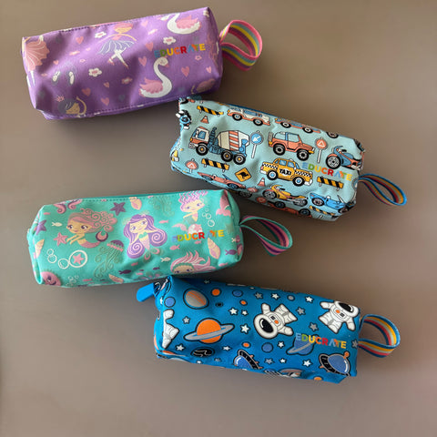 Canvass Pencil Pouch / Pencil Case  Student / toddler