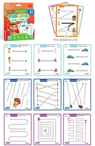 KeyBaby Advanced Pen Control Training Activity Book– Learning Books for Ages 3+ | Dot to Dot Tracing Preschool