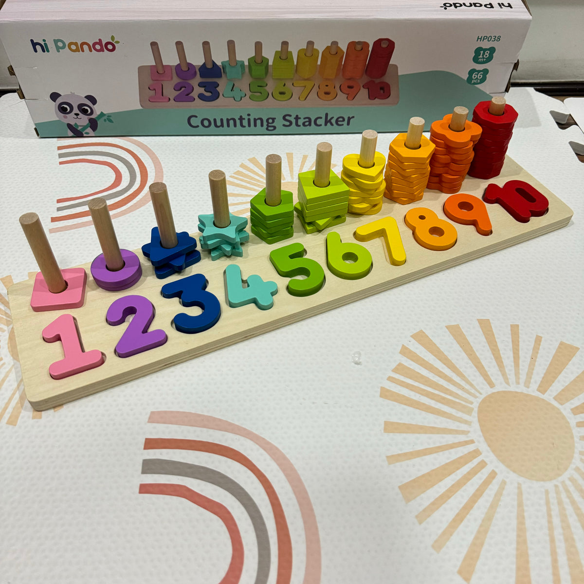 Hi Pando Wooden Counting Stacker Puzzle HP038 – Wear Love Babies ...