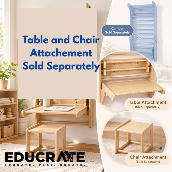 EducratePH 2-in-1 Pikler to Swedish Climber | Convertible Wooden Indoor Climbing Frame with Ramp