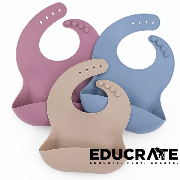 EducratePH Silicone Catch-All Bib (Soft, Waterproof & Easy Clean)